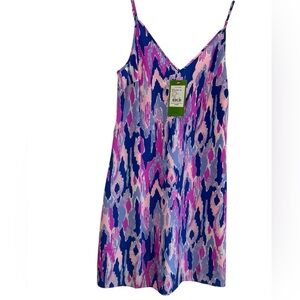 Lilly Pulitzer Lela Silk Amethyst One Too Many  Women's Mini Dress NEW XXS